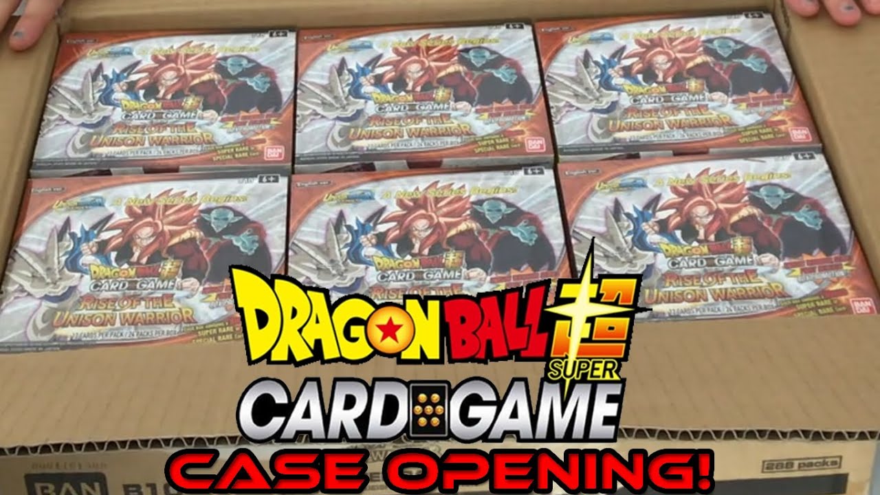 Dragon Ball Super Card Game BOOSTER BOX CASE OPENING! (RISE OF THE UNISON WARRIOR) WITH GIVEAWAY!