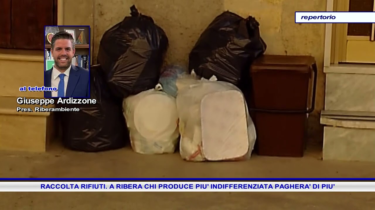 RACCOLTA RIFIUTI  A RIBERA CHI PRODUCE PIU' INDIFFERENZIATA PAGHERA' DI PIU'