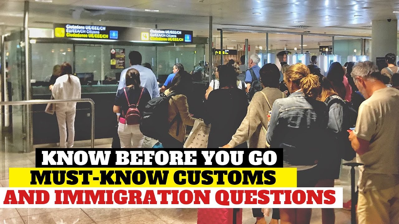10 Customs & Immigration Questions at the Airport |If You Are  Randomly Selected By Airport Security