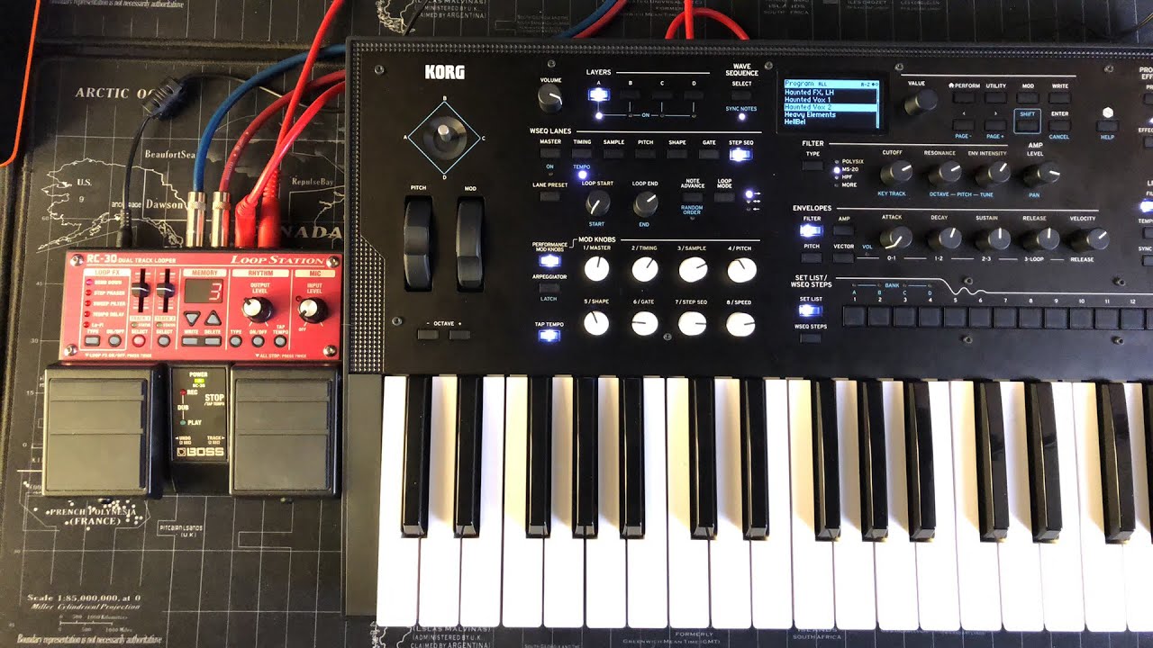 Boss RC-30 Loop Station & The KORG WaveState - Live Demo