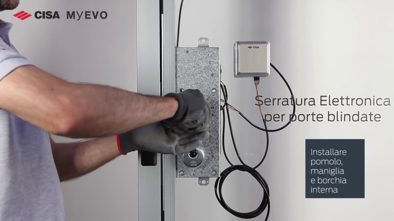Installazione CISA MyEVO Serratura motorizzata per porte blindate