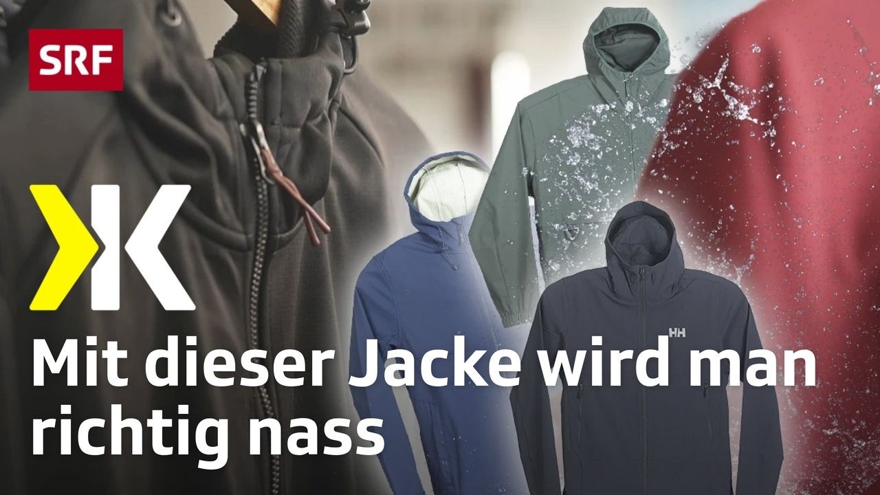 Softshelljacken im Test: Mit einigen wird man richtig nass | 2026 | Kassensturz | SRF