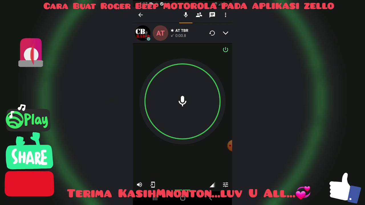 CARA BUAT DAN TUKAR ROGER BEEP ASAL KE ROGER BEEP MOTOROLA PADA ZELLO