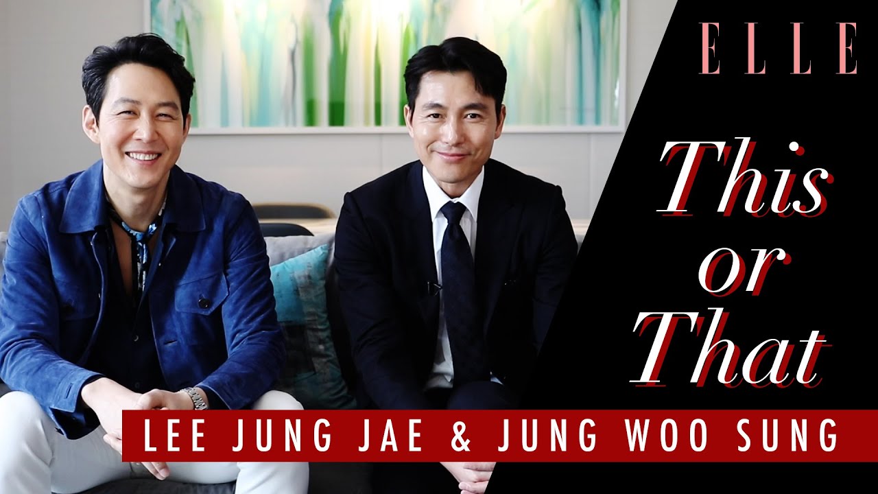 李政宰 Lee Jung Jae 이정재 x 鄭雨盛 Jung Woo Sung 정우성 | 神同步問答 | ELLE HK This or That