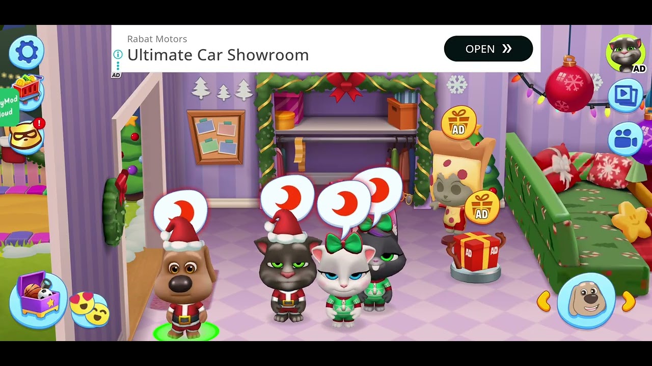 My talking tom friends - Tom and Ben shako mako song while both sleepy