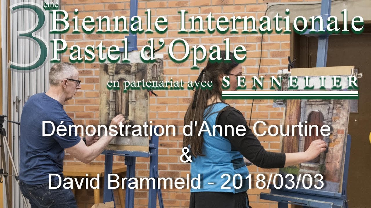 Démonstration pastel d'Anne Courtine et David Brammeld