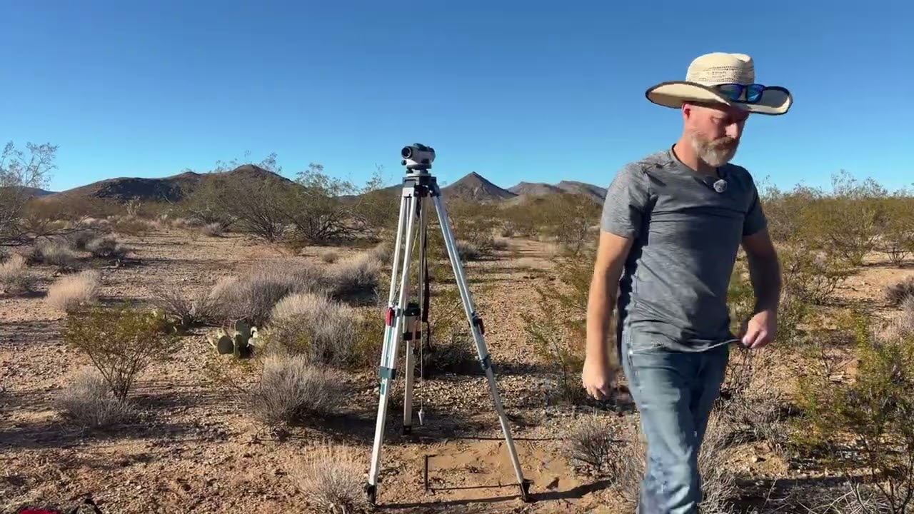 #SquirrelsOffGrid | #OffGridLiving | Part 1 We Staked Our Property Lines in the #ArizonaDesert #DIY