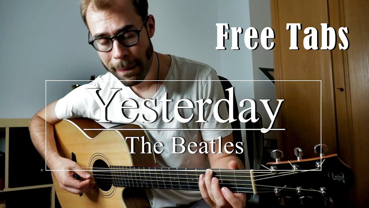 Yesterday | The Beatles | Acoustic Fingerstyle Guitar Cover | FreeTabs | Severin Gomboc