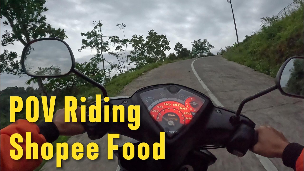 POV Riding Shopee Food