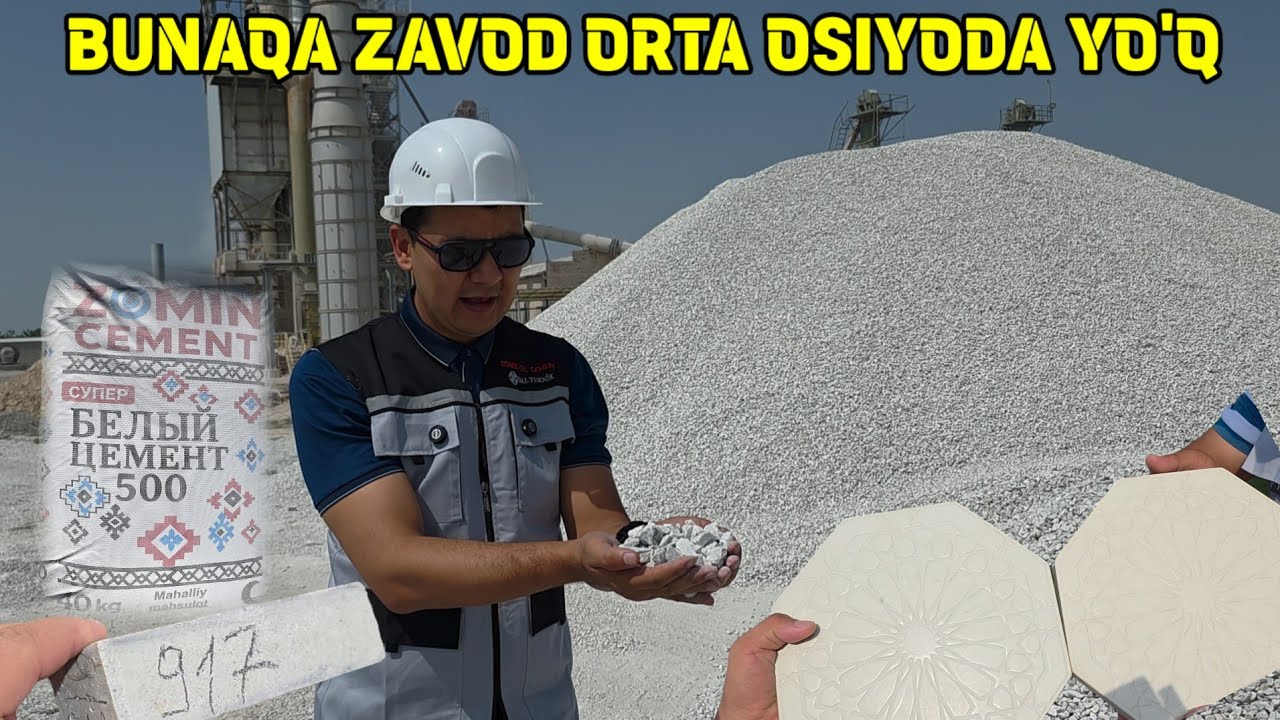 UZBEKISTONDA YAGONA OQ SEMENT ZAVODI ZOMIN SEMEN ZAVODI