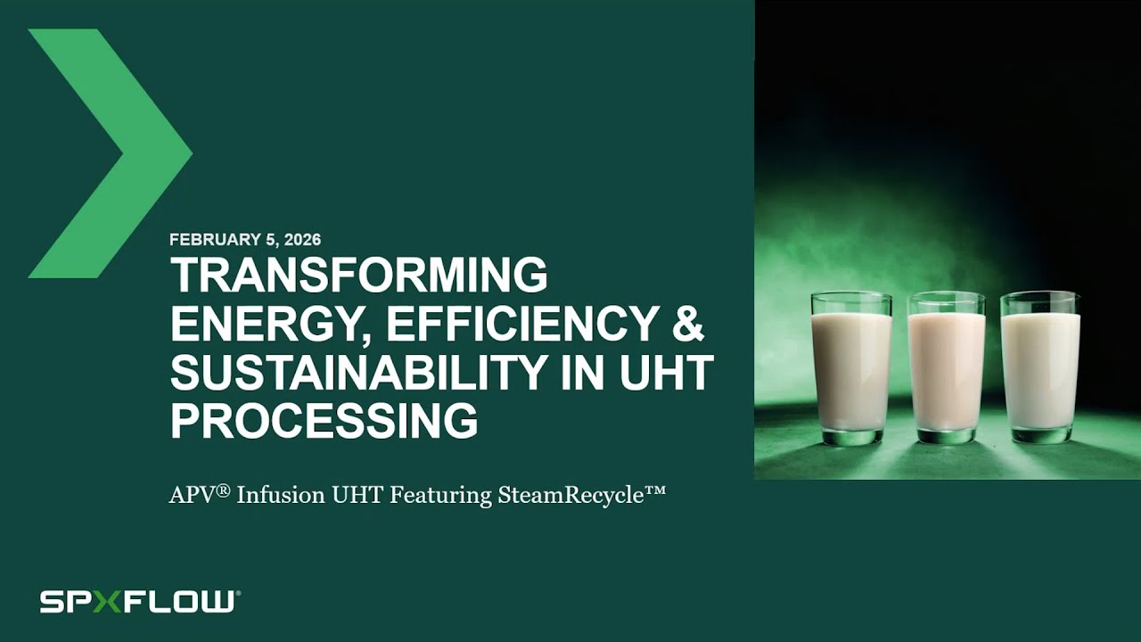 Reducing Energy Use in UHT Processing with APV® SteamRecycle™