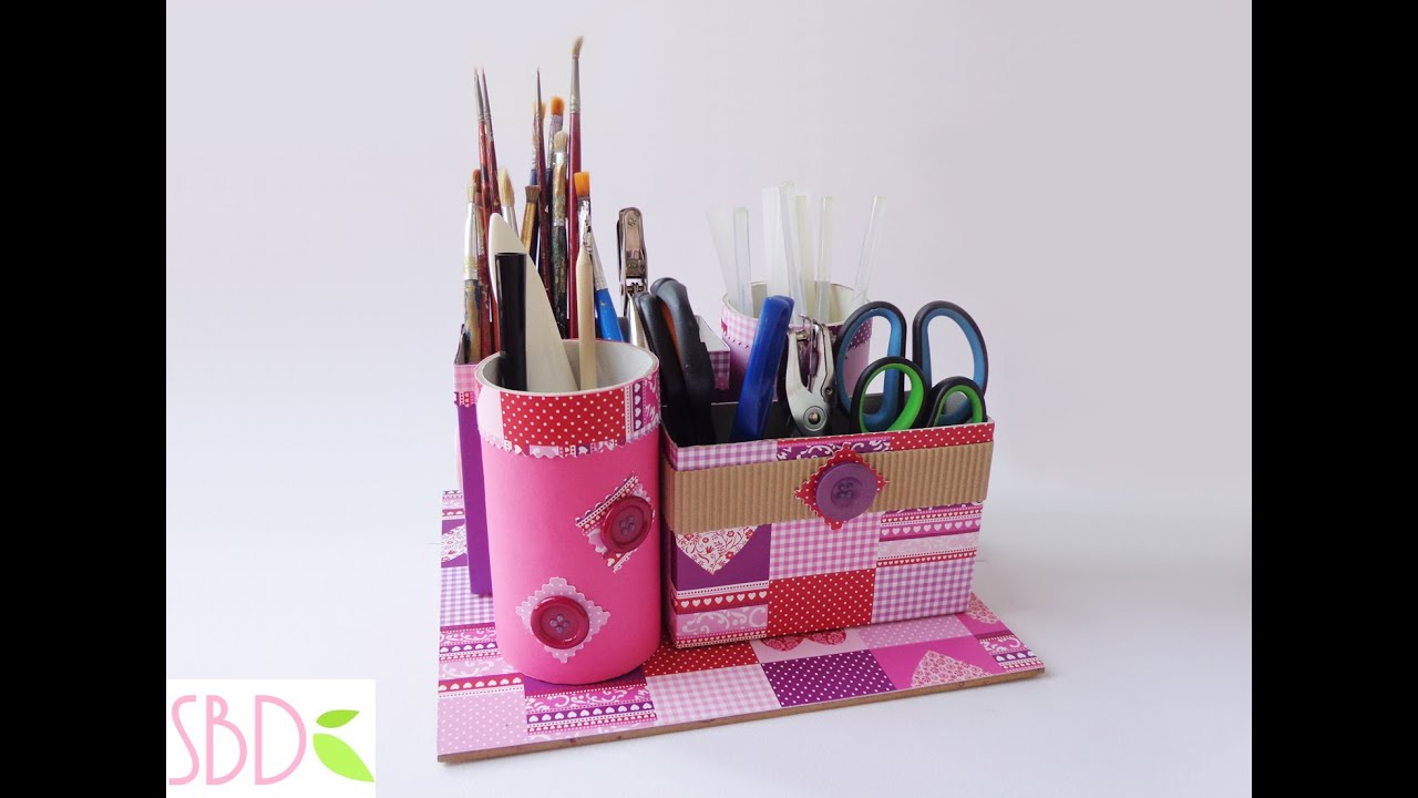 Come fare un Porta oggetti con Riciclo - Tool Box with recycle