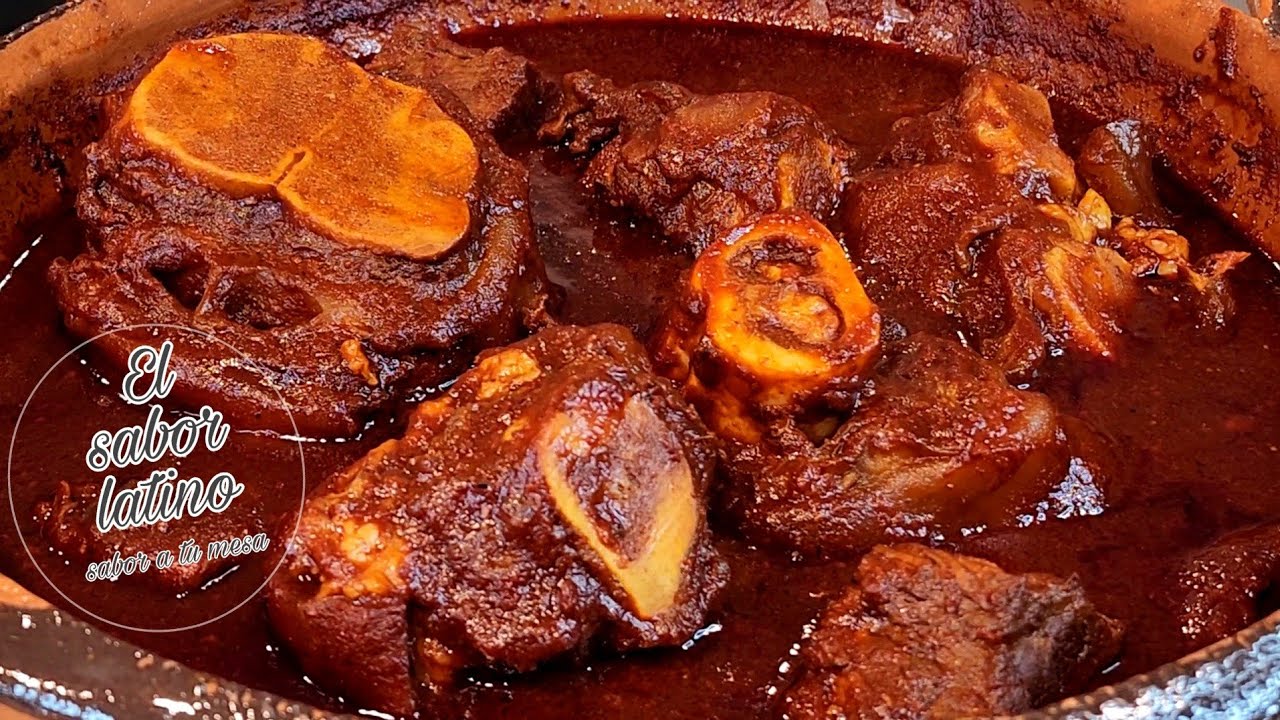 🔴Pata de Res en Adobo de Chile Rojo 🌶 Riquisimo!