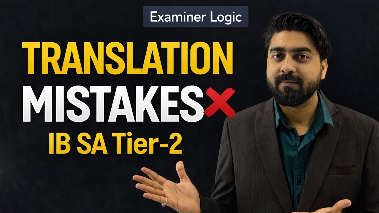 IB SA Tier-2 Translation Mistakes | Examiner Logic Explained