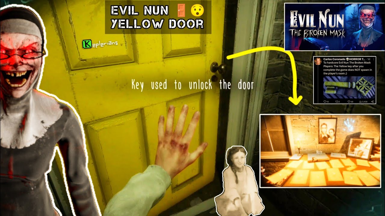 Evil Nun yellow door secrets