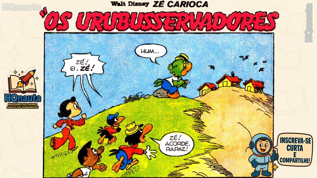 Zé Carioca em Os Urubuservadores 🦜 | HQ Narrada Completa | Mistério no Morro + Sonho Profético!