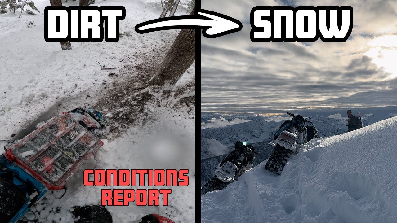 dirt, rocks & ice to find the SNOW