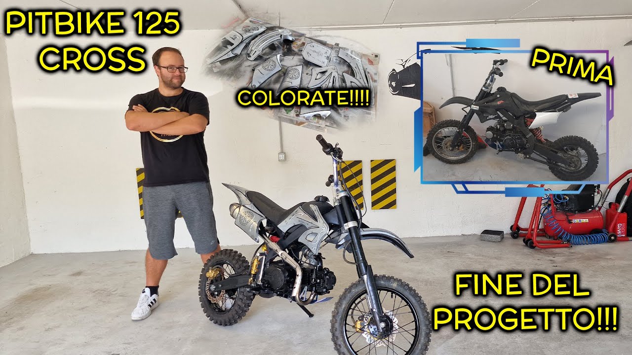 Pitbike Cross 125 - FINALE - Scarico e Plastiche