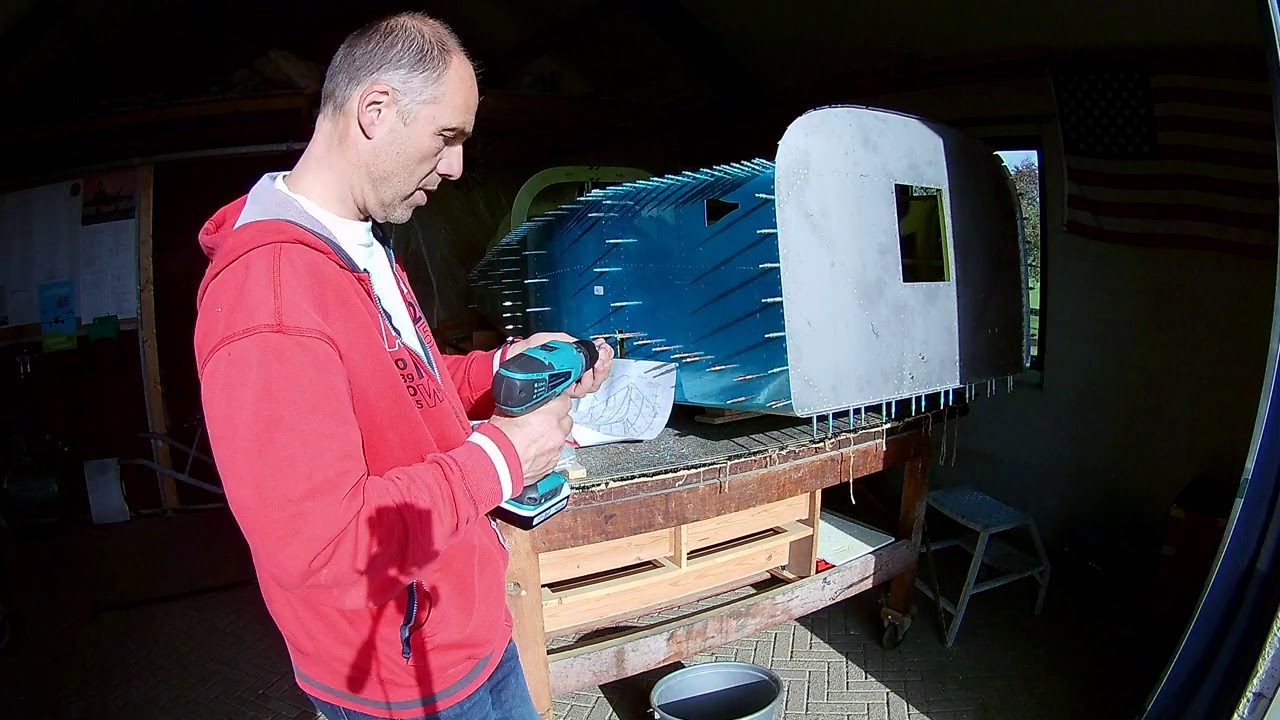 Van's RV-7 Build Fuselage Installing Firewall (098)