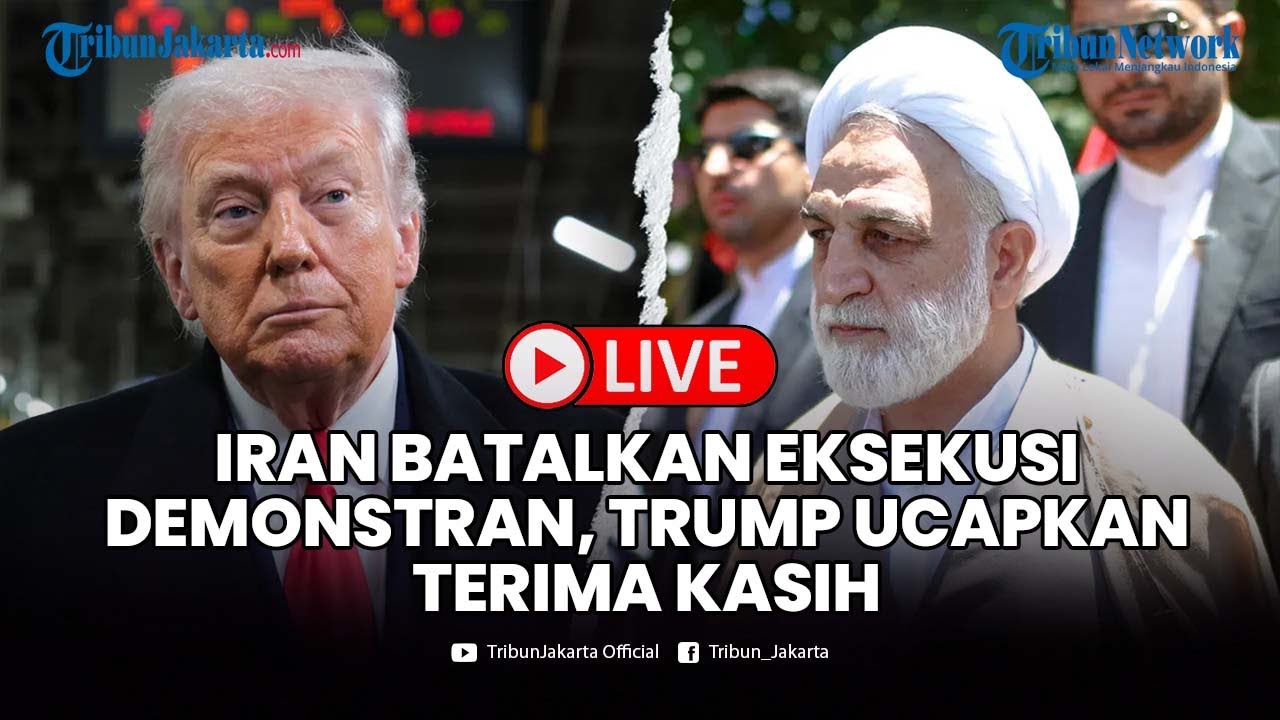 🔴LIVE: Perang Batal? Trump Urungkan Niat Gempur Iran Usai Teheran Batalkan Eksekusi Masal Demonstran