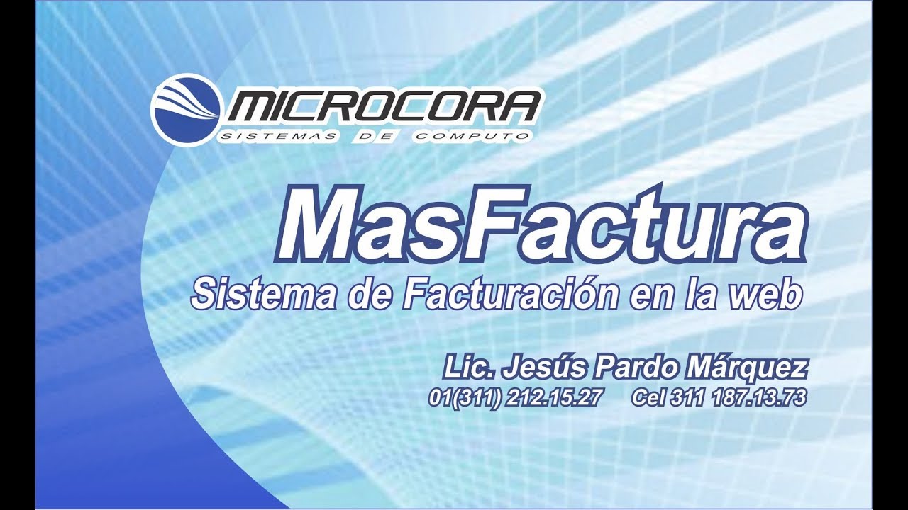 MasFactura sistema de facturación a través de la web - Microcora