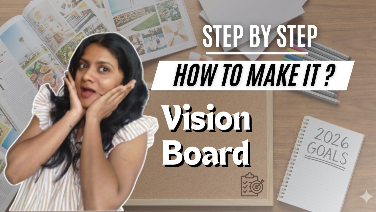 ✨ VISION BOARD STEP BY STEP | Manifest Your Dream Life ✨ | Sayali Chavan