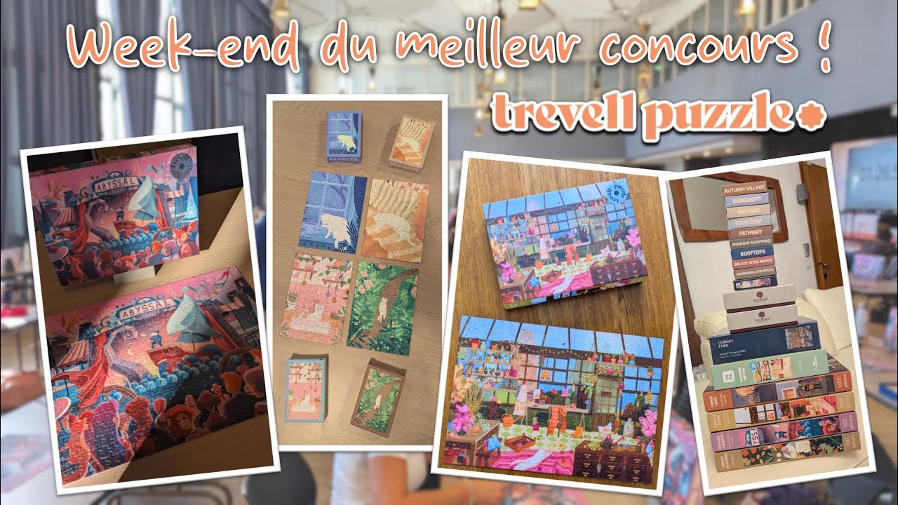 Concours de puzzles Trevell = week-end de FOLIIIIIE 🧡🧩