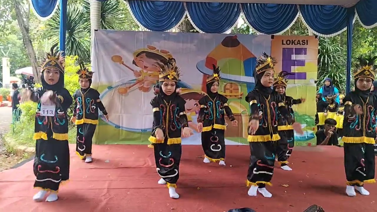TARI AMPAR-AMPAR PISANG KB MUTIARA HATI CIKARANG SELATAN PORSENI ANCOL #tariandaerah #anaktk #nari