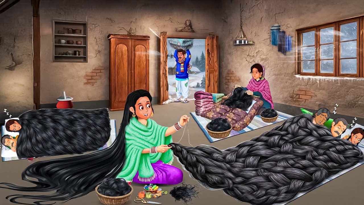 ठंड में बहू के बालों की रजाई | Story Time | Saas Bahu | New Story | Kahaniya | Hindi Stories