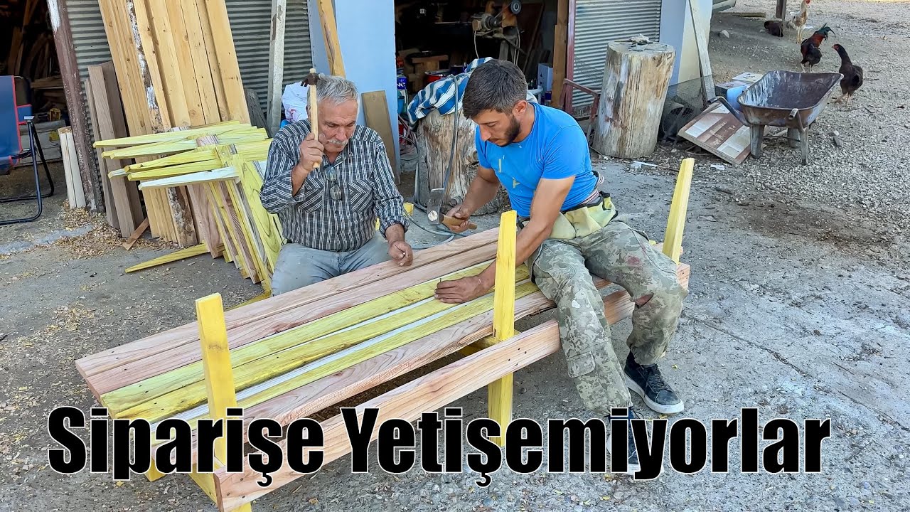 BAHÇE BALKON VEYA ODA İÇİN KOLTUK SEDİR BANK YAPIMI