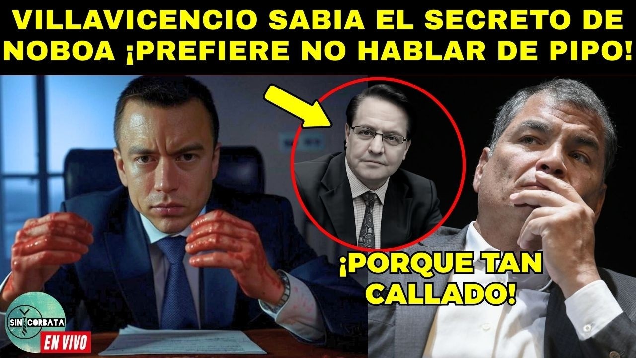 NOBOA SE QUED&Oacute; MUDO CON EL TESTIMONIO DE PIPO &iexcl;VILLAVICENCIO SABIA EL SECRETO DEL CARTON!