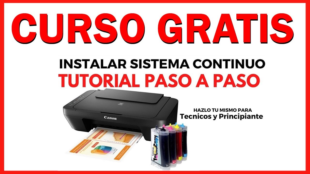 Adaptación e Instalación De Sistema De Tinta Continua Canon / Curso Sistema de Tinta Continua Canon