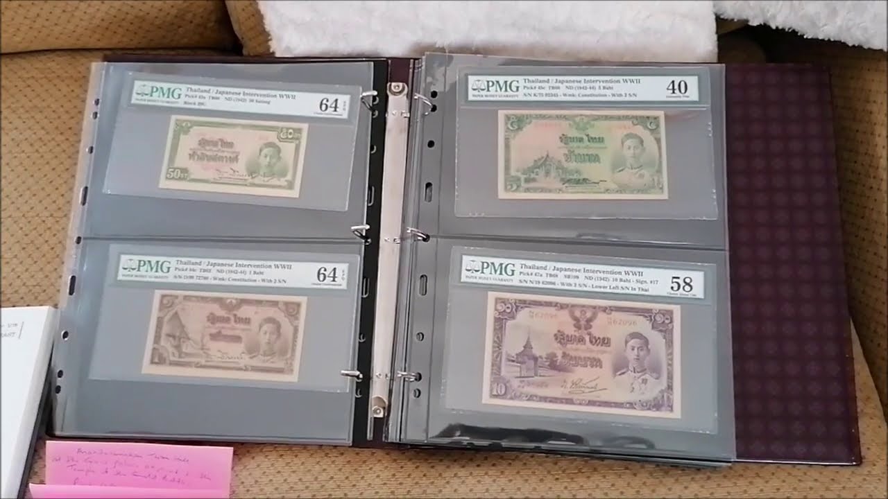 Thailand Banknotes 'Series 5' (1942-44) - Ananda Mahidol (King Rama VIII)