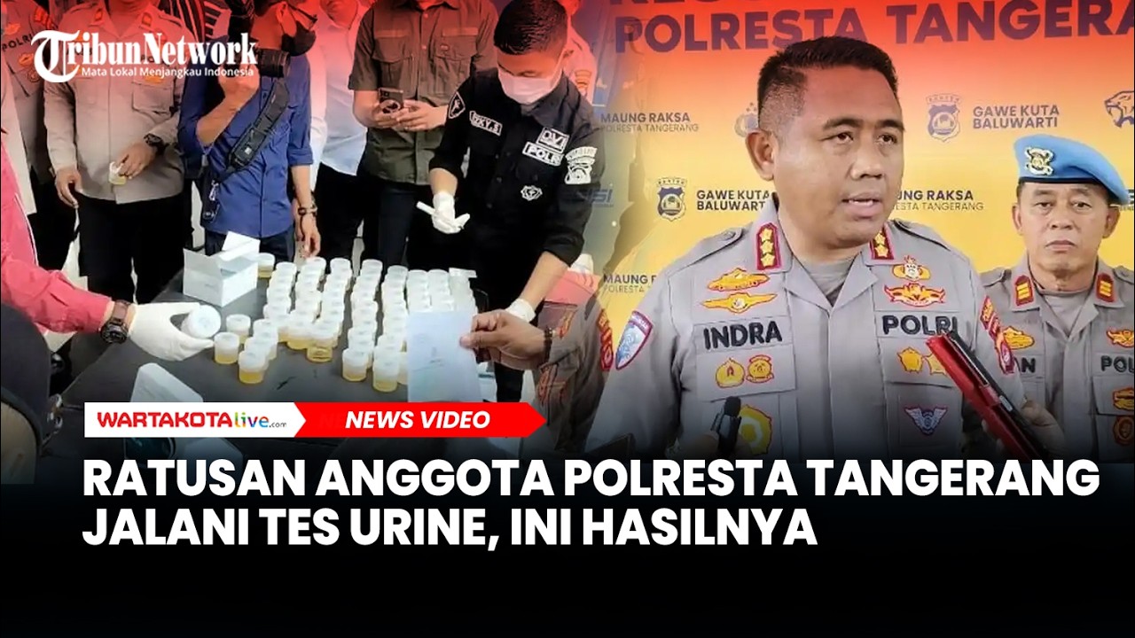 Ikuti Instruksi Kapolri, Ratusan Anggota Polresta Tangerang Jalani Tes Urine, Ini Hasilnya
