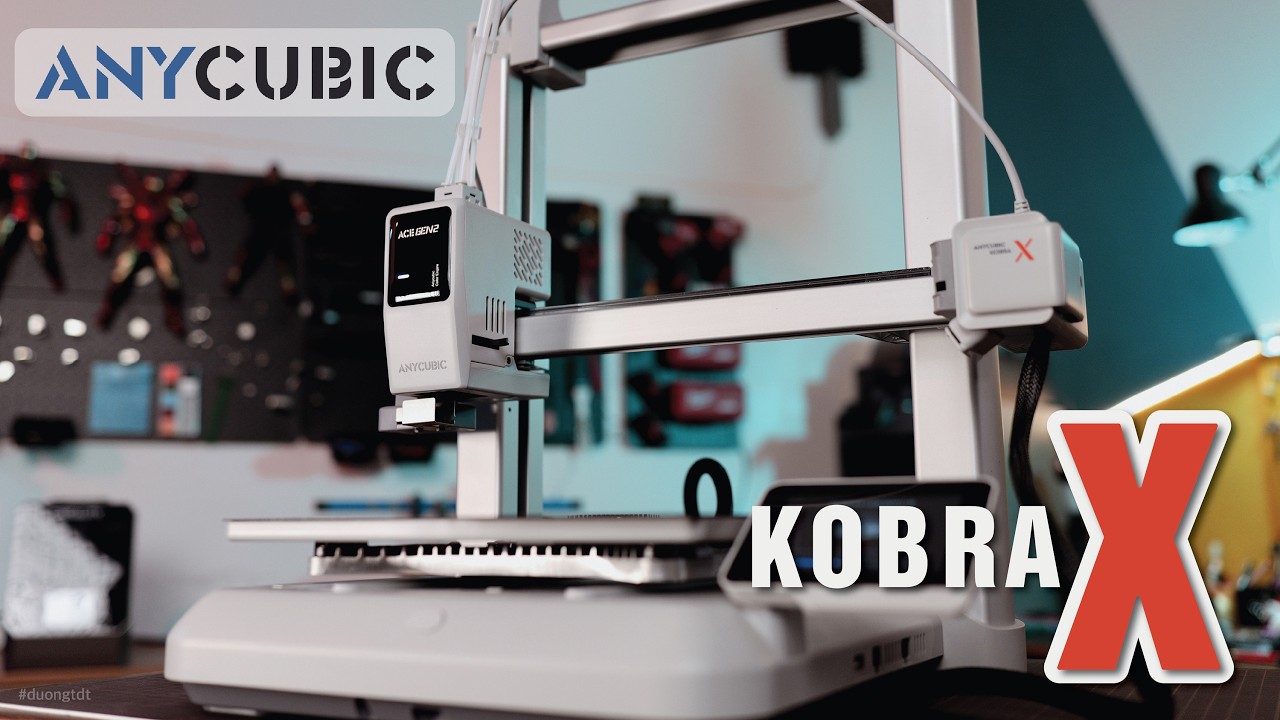 Trên tay máy in 3D Anycubic Kobra X | Đối thủ của BambuLab A1