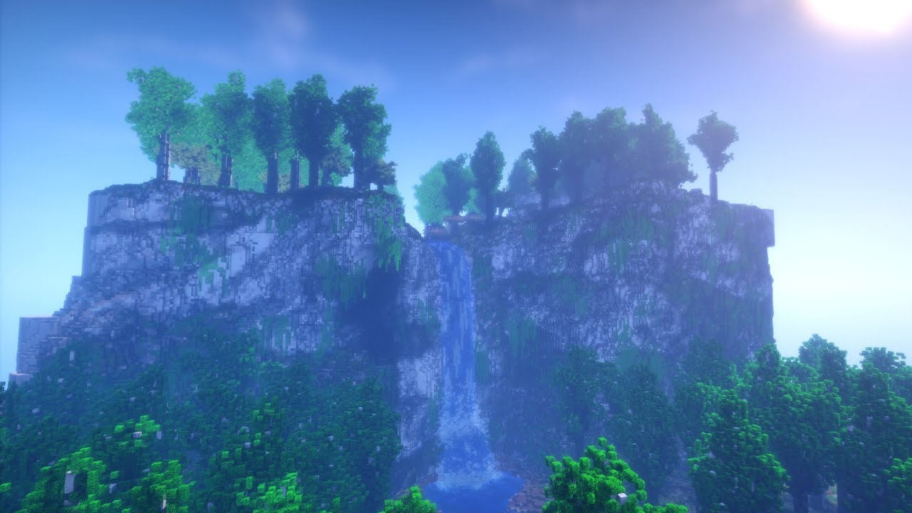 Minecraft Timelapse | Realistic Waterfall!!