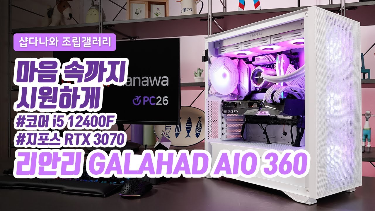 마음 속까지 시원하게 | 코어 i5 12400F + RTX 3070 + darkFlash DLX21 MESH + 리안리 GALAHAD AIO 360 [샵다나와 조립컴퓨터]