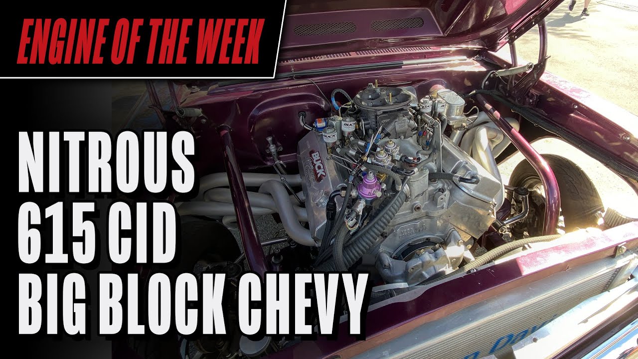 615 cid Big Block Chevy Nitrous Engine