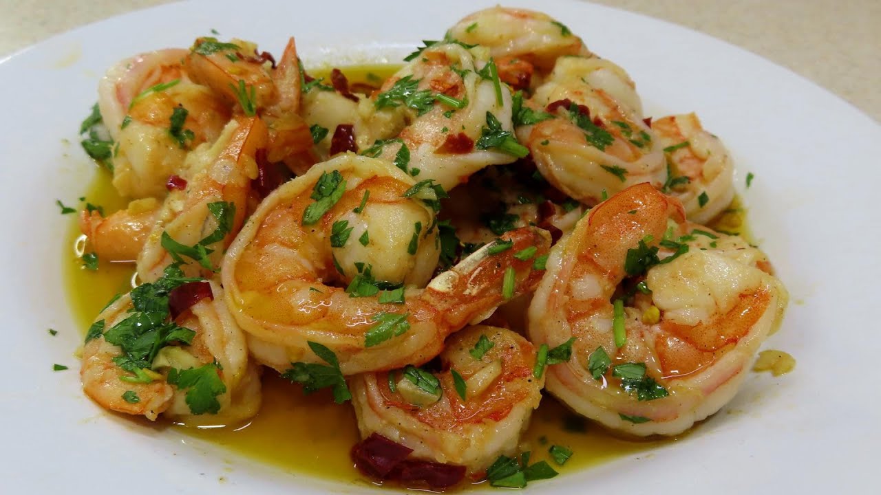 PASO A PASO como hacer CAMARONES al mojo de ajo