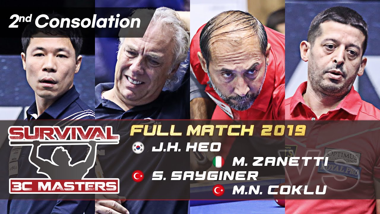 2nd Consolation - J.H.HEO vs M.ZANETTI vs S.SAYGINER vs M.N.COKLU (Magok Survival Masters 2019)