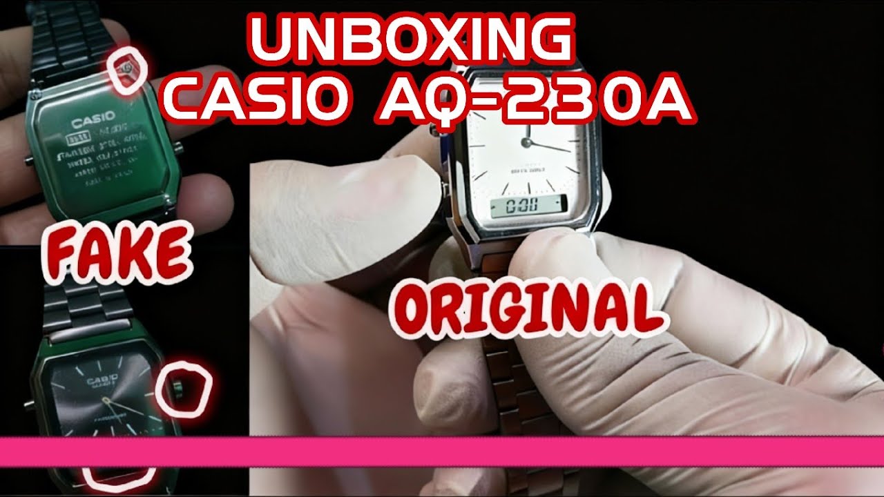 CASIO AQ-230A ORIGINAL CLASSIC UNISEX DRESS WATCH DESIGN