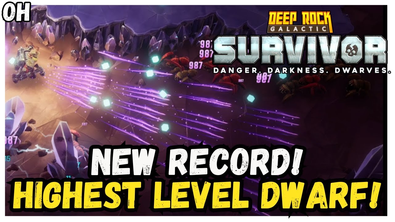 NEW RECORD! Highest Level Dwarf EVER! Deep Rock Galactic: Survivor!
