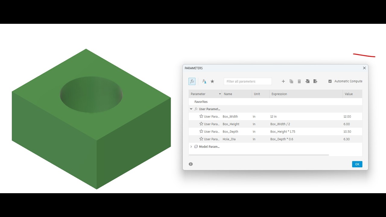 Autodesk Fusion Tutorial - Parameters