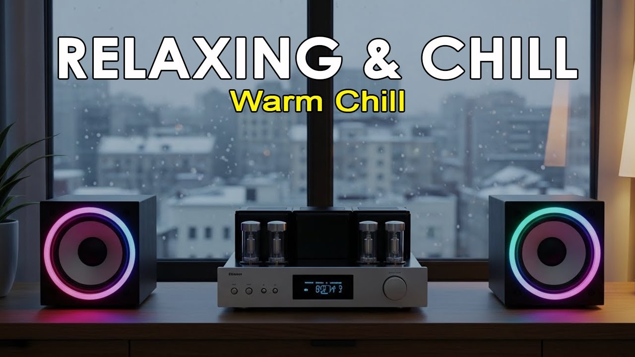 Relaxing Chill Music – Stress Relief & Focus by listening to the Crackling Fire | Live Music 🎧