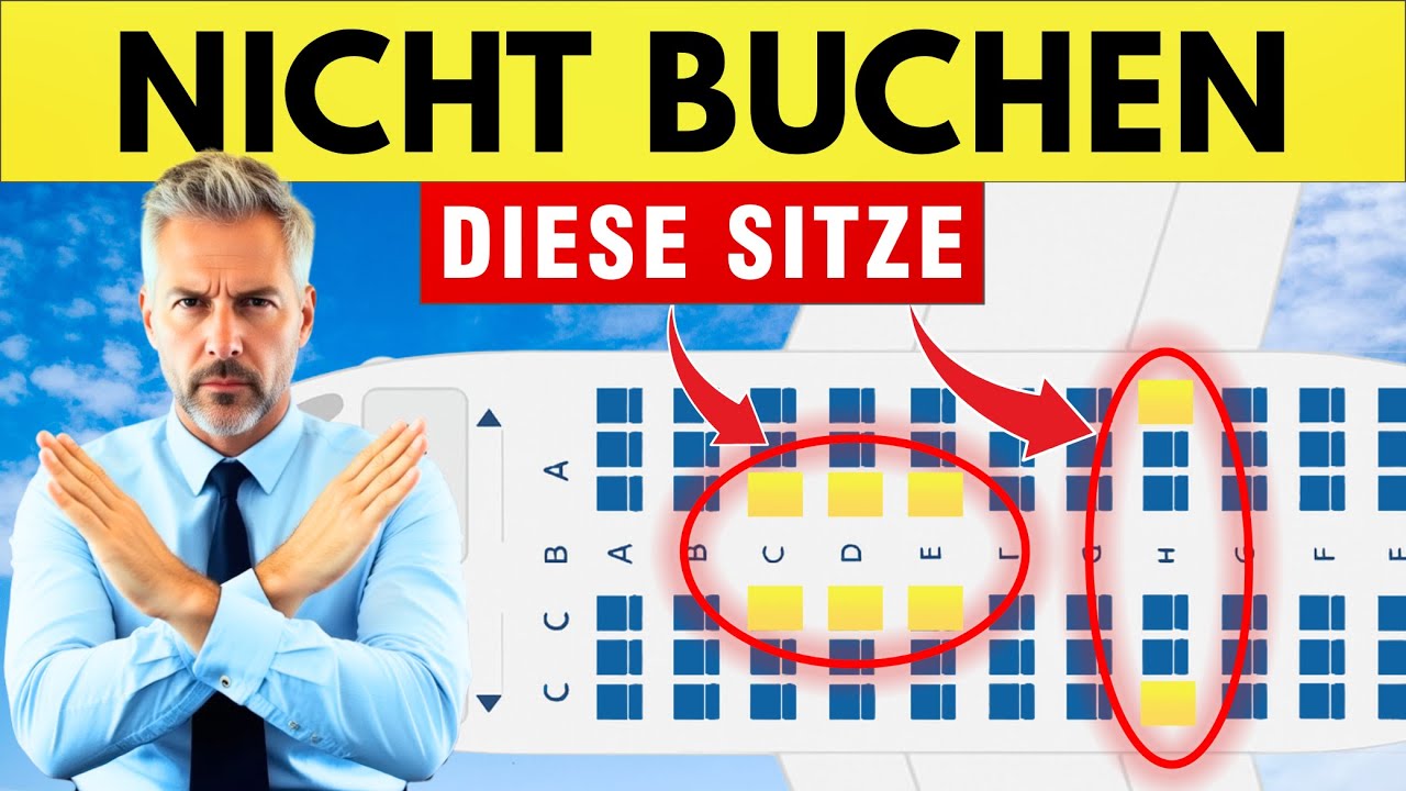 Buchen Sie diese Sitze nicht – Die schlechtesten Plätze in Flügen 2025