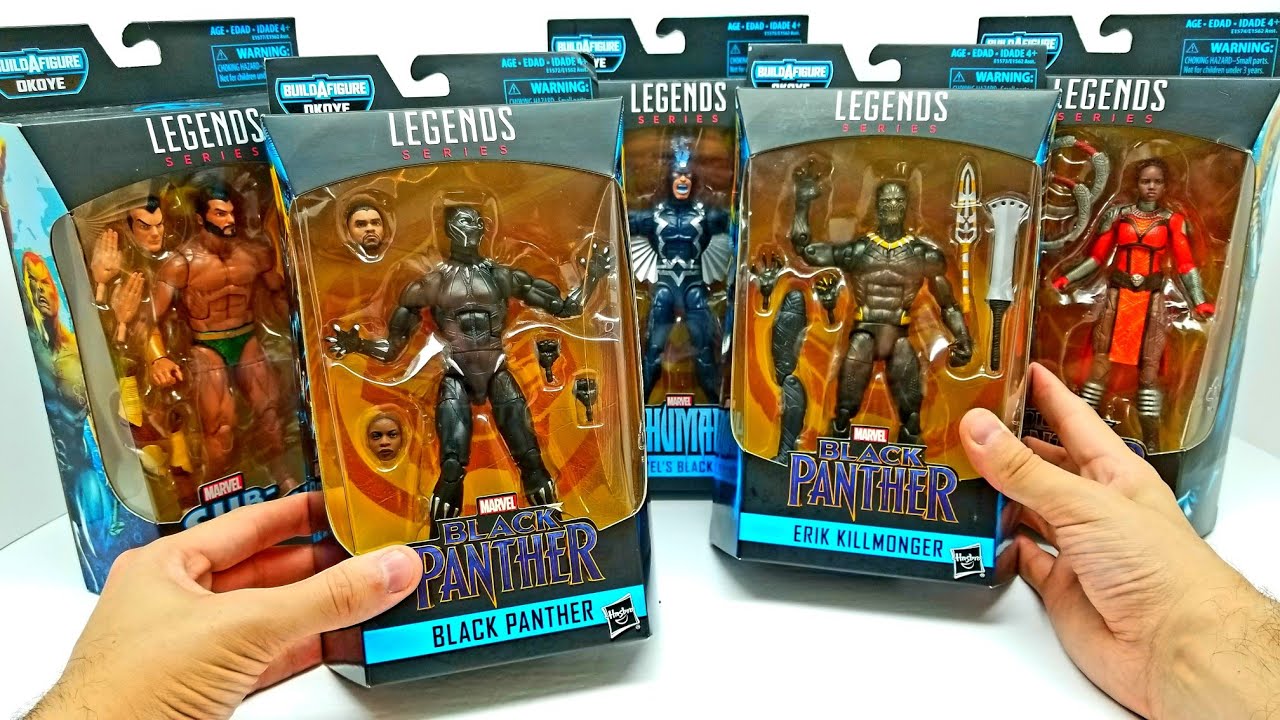 Black Panther Marvel Legends Complete Set Build a Figure Okoye