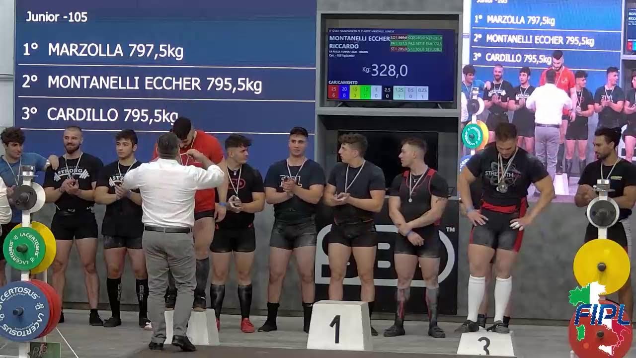 6^ GARA NAZIONALE DI PL CLASSIC MASCHILE JUNIOR-  Cat. -105 kg.