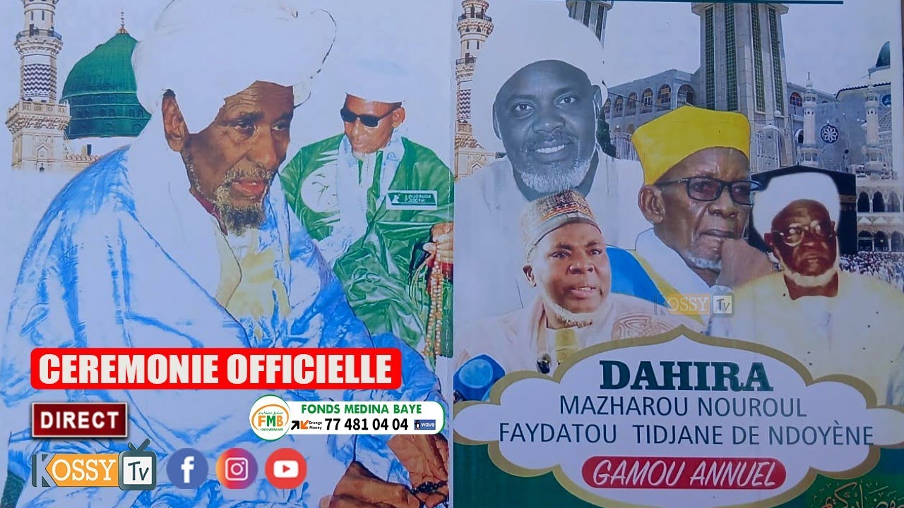 [🔴DIRECT ] Cérémonie Officielle Gamou Dahira Mazharoul Faydatou Tidjiane de Ndoyène