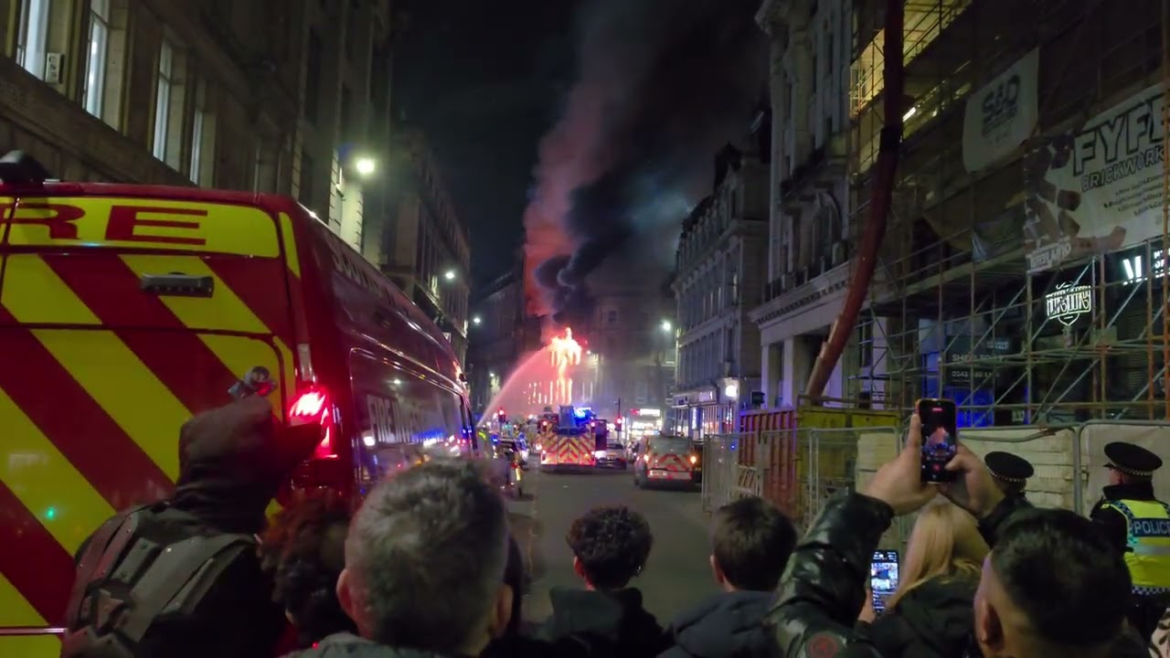 March 8th 2026 | Major Fire near Glasgow Central Station