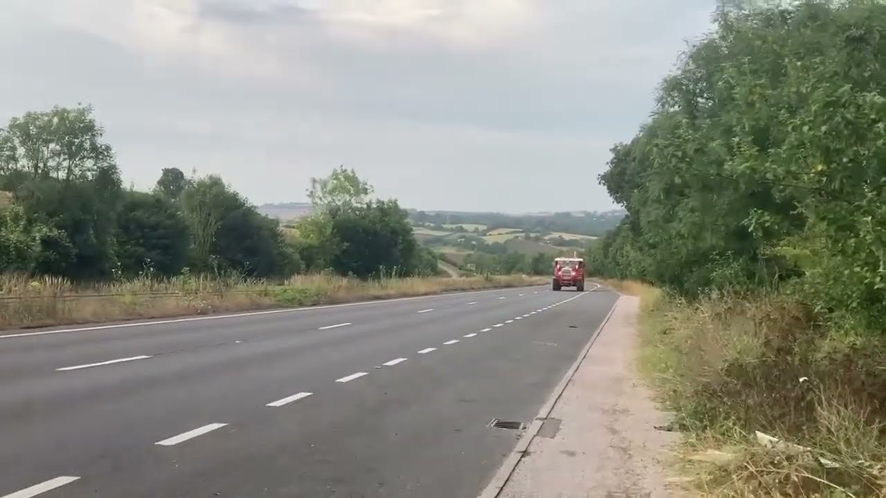 Scammell Explorer powering up hill in TOP GEAR